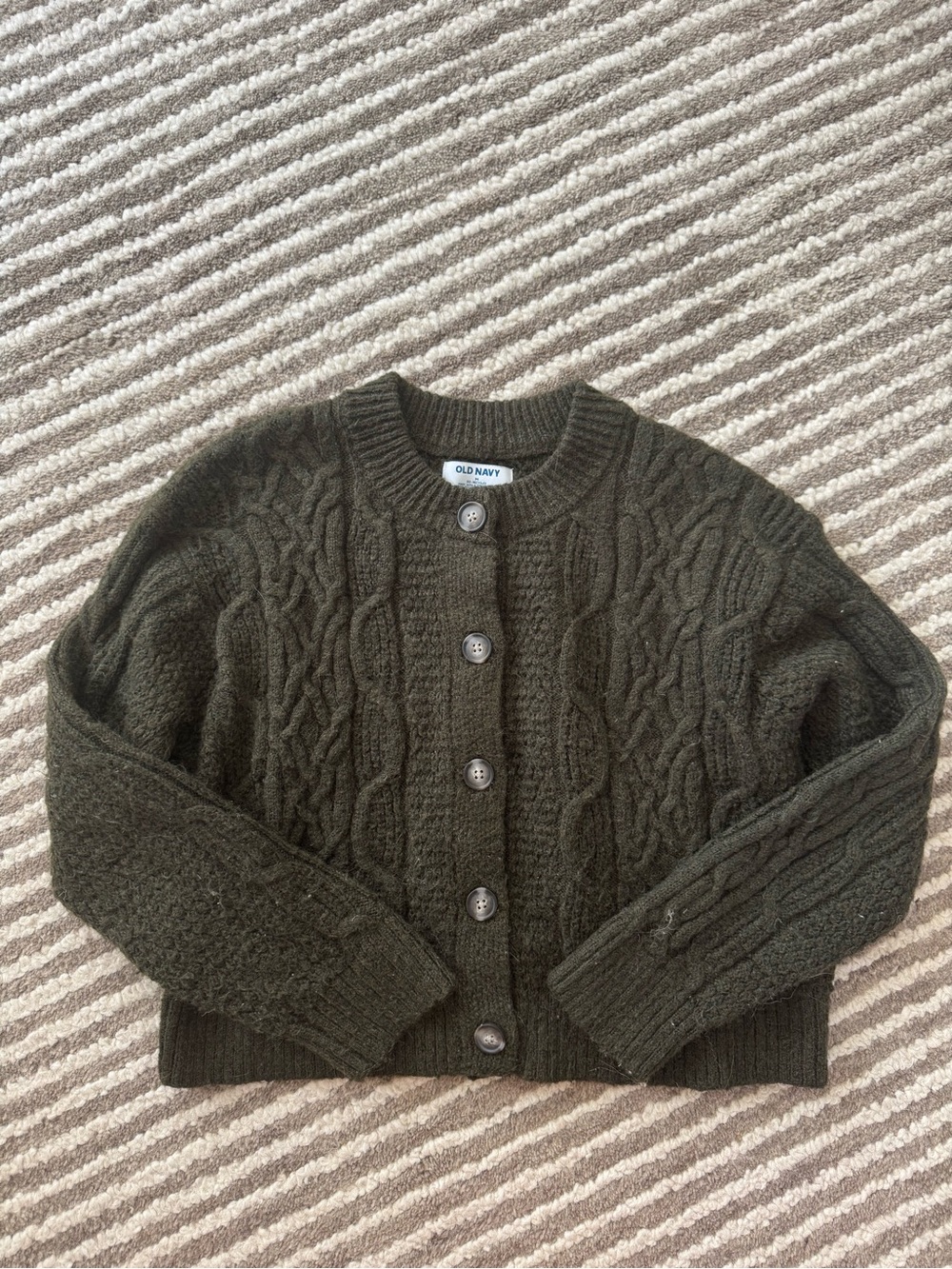 Green cardigan